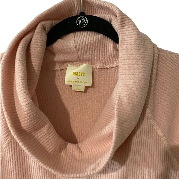 MAEVE ANTHRO Soft Pink Knit Cowl Neck Sweater Medium - Picture 5 of 7
